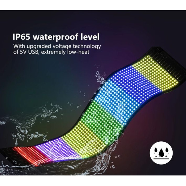 Гнучкий екран LED Matrix Panel APP Wi-Fi RGB 120 x 595 мм