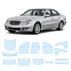 Антигравійна захисна бронеплівка за лекалами для Mercedes-Benz E-Class W211 facelift 2006-2009 - повний кузов