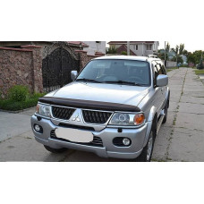 Дефлектор капота мухобойка Mitsubishi PAJERO SPORT 00-07