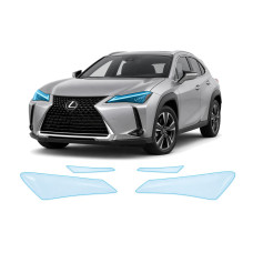 Антигравийная защитная бронепленка по лекалам для Lexus UX Z10 2018- оптика (фары и ПТФ)