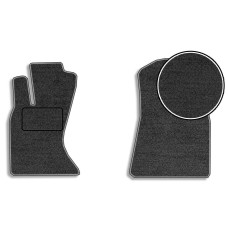 Ворсовые коврики передние для Lexus GS 300 2005-2011 с подпятником 2 шт (Carrera)