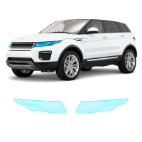 Антигравийная защитная бронепленка по лекалам для Land Rover Range Rover Evoque L538 facelift 2016-2018 - оптика (фары и ПТФ)
