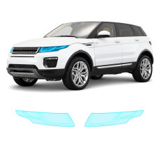 Антигравийная защитная бронепленка по лекалам для Land Rover Range Rover Evoque L538 facelift 2016-2018 - оптика (фары и ПТФ)