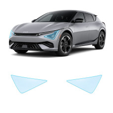 Антигравійна захисна бронеплівка за лекалами для Kia EV6 - facelift 2025 - оптика (фари та ПТФ)