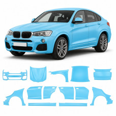 Антигравийная защитная бронепленка по лекалам для BMW X4 F26 2014-2018 - полный кузов