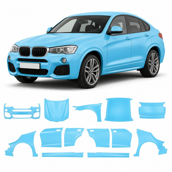 Антигравийная защитная бронепленка по лекалам для BMW X4 F26 2014-2018 - полный кузов