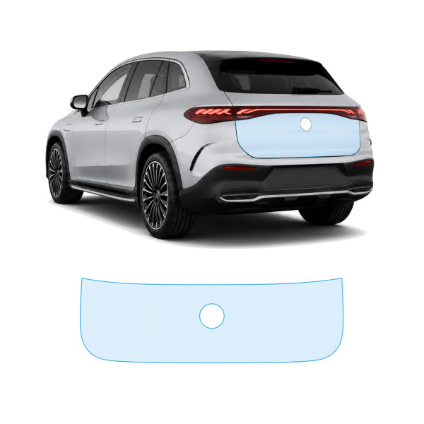 Антигравійна захисна бронеплівка за лекалами для Mercedes-Benz EQE SUV X294 2022- зона кришки багажника