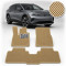 Килимки в салон EVA для Volkswagen ID.4 2020- (Металевий підп'ятник) Бежеві 3 шт