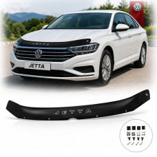 Дефлектор капота мухобойка Volkswagen Jetta 2018- Євро кріплення (Vip Tuning) VW82