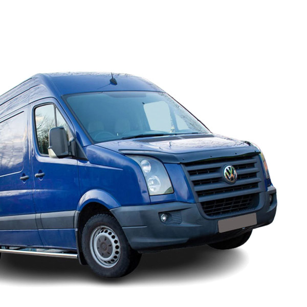 Дефлектор капота мухобойка для Volkswagen Crafter 2006-2013 Евро Крепление (Vip Tuning) VW09