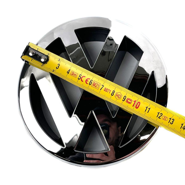 Эмблема для Volkswagen 125 мм Caddy 04-10 Polo 05-08 Golf 03-09 (1T 0853 601A FDY)