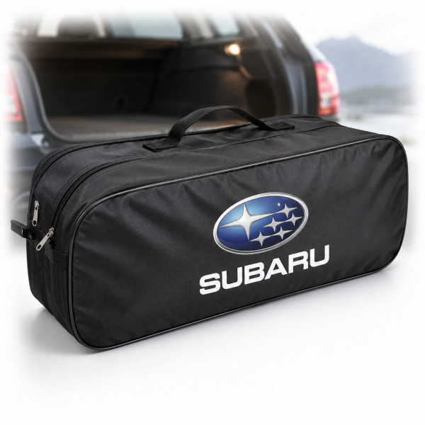 Сумка органайзер техдопомоги Subaru 53х19х13 2 відділення Чорна