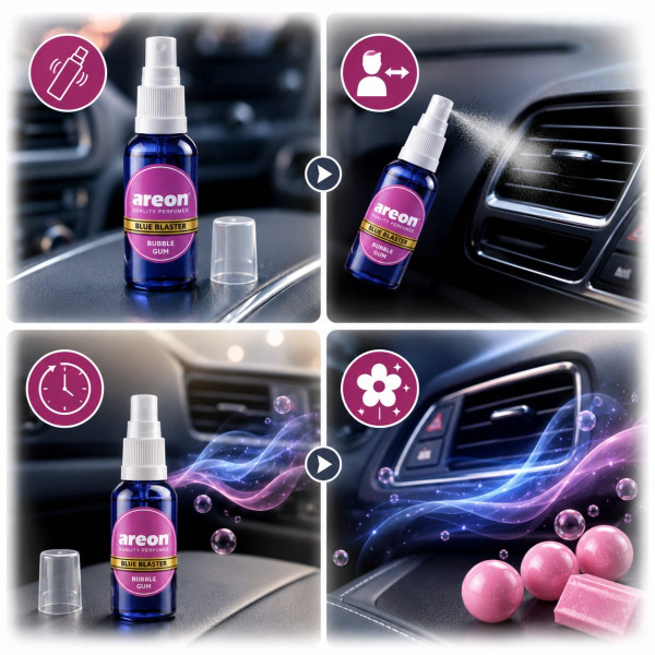 Ароматизатор воздуха Areon Perfume Blue Blaster 30 мл Bubble Gum (Концентрат 1:2)