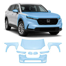 Антигравійна захисна бронеплівка за лекалами для Honda CR-V VI 2023- передня частина авто (капот бампер крила))