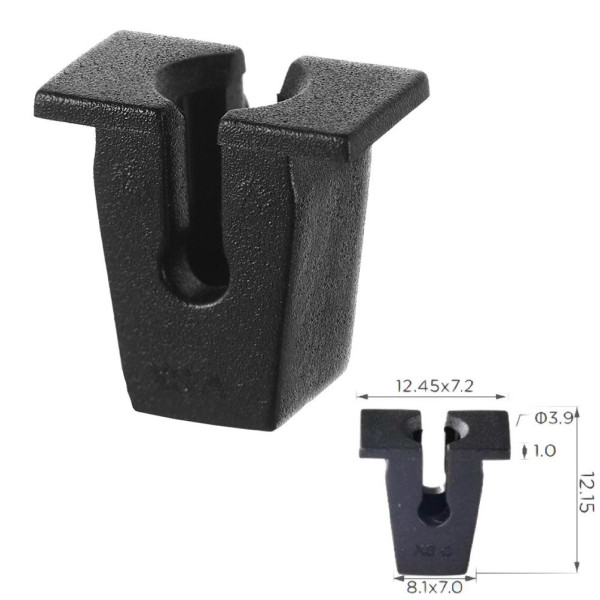 Клипса под саморез Volkswagen, Audi, Seat, Skoda (811807577C, A0019884681, 57115, 14740) (C0952)