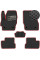 Коврики в салон EVA для Mazda 3 II BL SD/HB 2009-2013 с подпятником Черные-Красный кант 5 шт