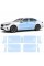 Антигравийная защитная бронепленка по лекалам для BMW i5 G60 2023- зоны дверей и стойки окон