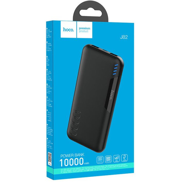 Портативний Акумулятор Power Bank Hoco J82 Easylink 10000 mAh Чорний