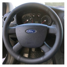 Чохол Обплетення Керма для Ford Focus/Kuga/C-Max/Transit 2005-2011 Шкіра (Модельна Викрійка) №15