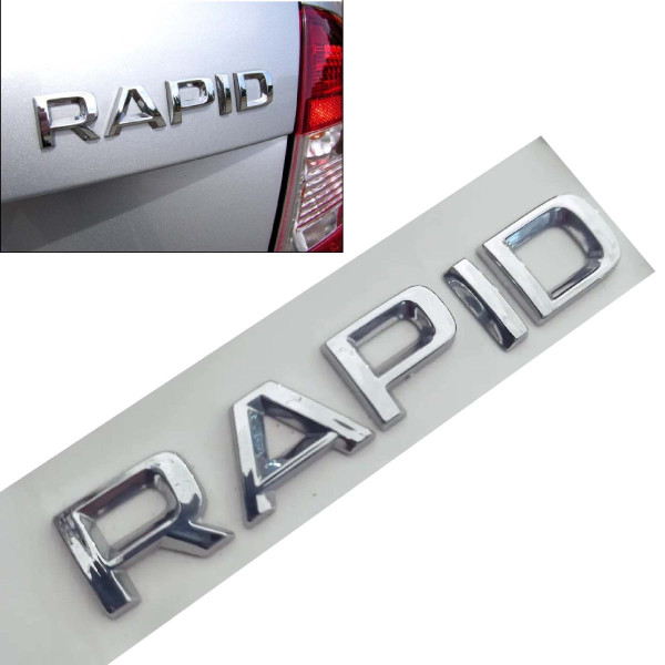 Емблема напис Rapid скотч 135 x 22 мм 2018- (wiwo 5JA853687A2ZZ)