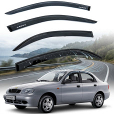 Дефлектори вікон вітровики Daewoo Lanos- Sens Скотч 3M Voron Glass