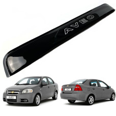 Cпойлер заднього скла козирок для Chevrolet Aveo T250 2005- Седан Voron Glass