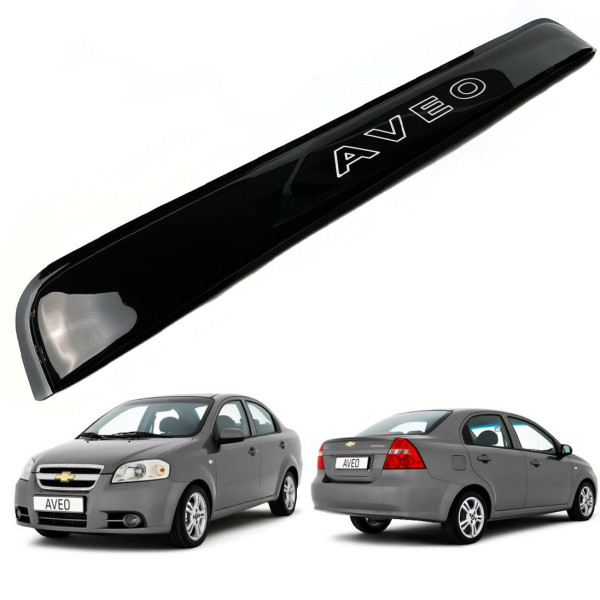 Cпойлер заднього скла козирок для Chevrolet Aveo T250 2005- Седан Voron Glass