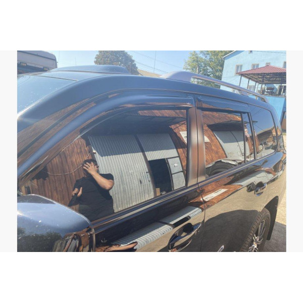 Дефлектори вікон вітровики HIC для Toyota Land Cruiser 120 2003-2010 Оригінал (T03-1)