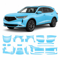 Антигравийная защитная бронепленка по лекалам для Acura MDX YD4 2022 - полный кузов