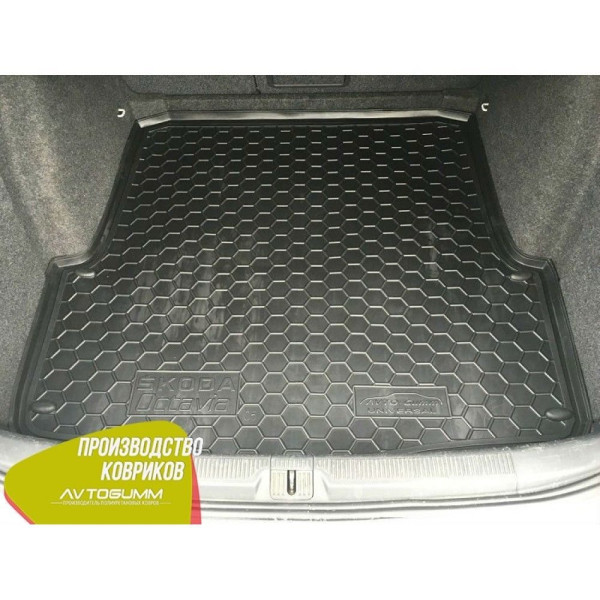 Автомобільний килимок в багажник Skoda Octavia A5 2004 - Універсальний / Гумовий (Avto-Gumm)