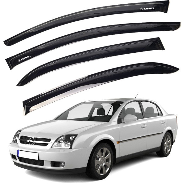 Дефлектори вікон вітровики Opel Vectra C Седан 2002-2008 Voron Glass