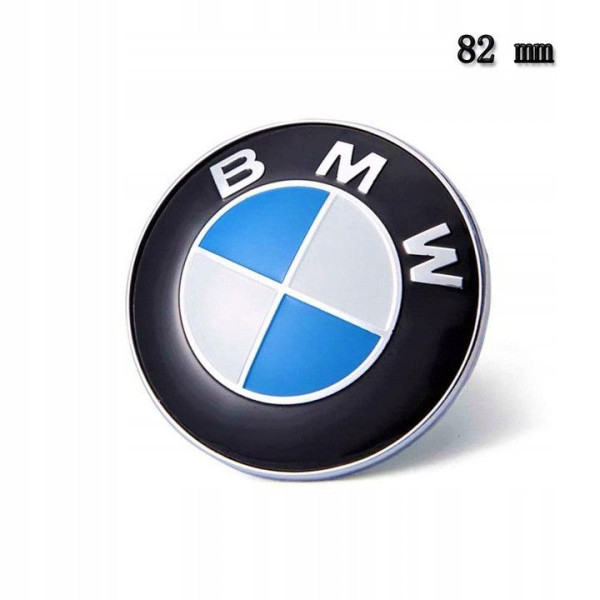 Емблема для Bmw 82 мм пластикова 2 пуклі Оригінал якість