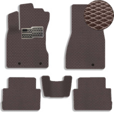Коврики в салон EVA для Nissan X-Trail (Т31) 2007-2013 с подпятником Коричневые 5 шт