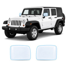 Антигравийная защитная бронепленка по лекалам для Jeep Wrangler JK 2007-2018 - зеркала