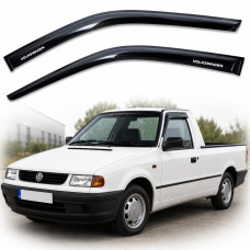 Дефлектори вікон ветровики Volkswagen Caddy II 2d 1995-2004 Накладні Voron Glass