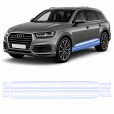 Антигравійна захисна бронеплівка за лекалами для Audi Q7 4M 2015-2019 - нижня зона кузова