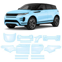 Антигравийная защитная бронепленка по лекалам для Land Rover Range Rover Evoque L551 2019- полный кузов