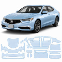 Антигравийная защитная бронепленка по лекалам для Acura TLX I facelift 2018-2020 - полный кузов