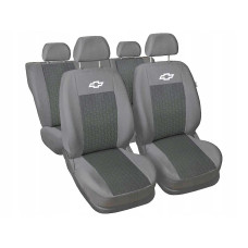 Чохли для сидінь Chevrolet Aveo Т250 ZAZ VIDA комплект Сіро - чорні