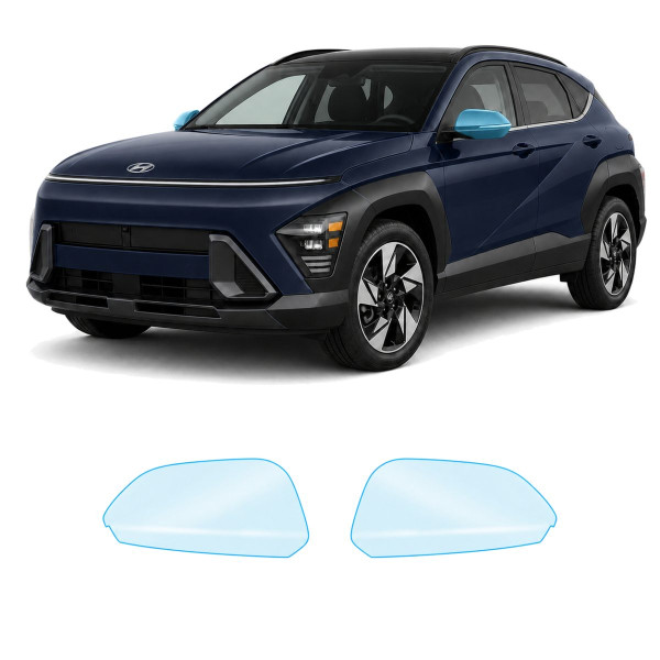 Антигравийная защитная бронепленка по лекалам для Hyundai Kona SX2 2023- зеркала