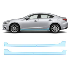 Антигравийная защитная бронепленка по лекалам для Mazda Mazda6 GJ 2012-2018 - нижняя зона кузова пороги
