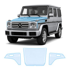 Антигравийная защитная бронепленка по лекалам для Mercedes-Benz G-Class W463 1990-2018 - капот и передние крылья