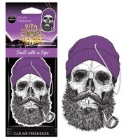 Ароматизатор для авто Aroma Car Cellulose Dia De Los Muertos Skull With A Pipe (10381)