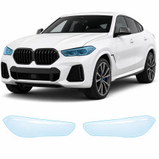 Антигравійна захисна бронеплівка за лекалами для BMW X6 G06 2019-2023 - оптика (фари та ПТФ)