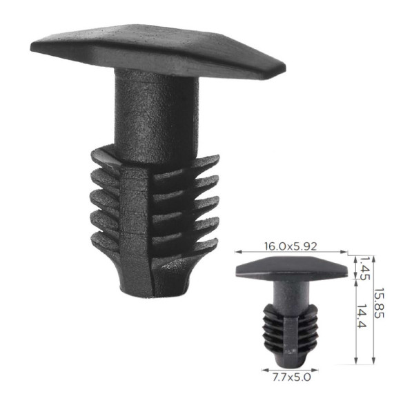 Клипса уплотнителя Hyundai, Kia (864344A000, 86434-4A000, 10668) (C1176)