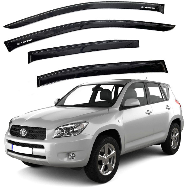 Дефлектори вікон вітрові для Toyota Rav 4 2006-2013 Скотч 3M Voron Glass (VT20806)