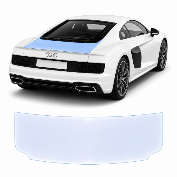 Антигравійна захисна бронеплівка за лекалами для Audi R8 4S 2015-2024 - зона кришки багажника