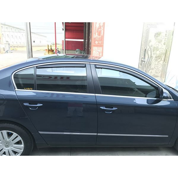 Дефлектори вікон вітровики HIC для Volkswagen B6 B7 2005-2019 вставні Оригінал (VW15-IN)