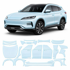 Антигравійна захисна бронеплівка за лекалами для BYD Song Plus I facelift 2023- повний кузов
