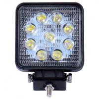 Дополнительная LED фара 27W (3W*9) 10-30V 105x126x20 mm Дальний (002 B 27W) 1 шт (3375)